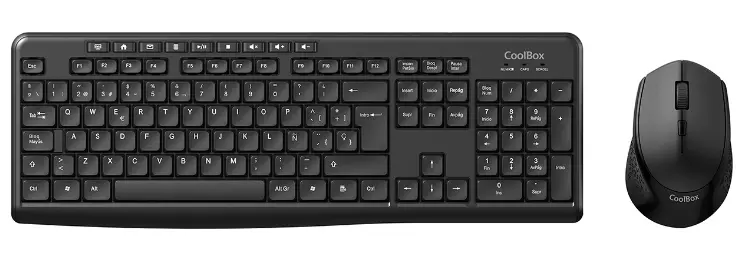 COOLBOX KIT Teclado y Ratón Inalámbrico Silencioso